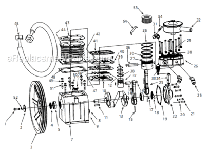 Part Location Diagram of ST106900AV Campbell Hausfeld Bearings
